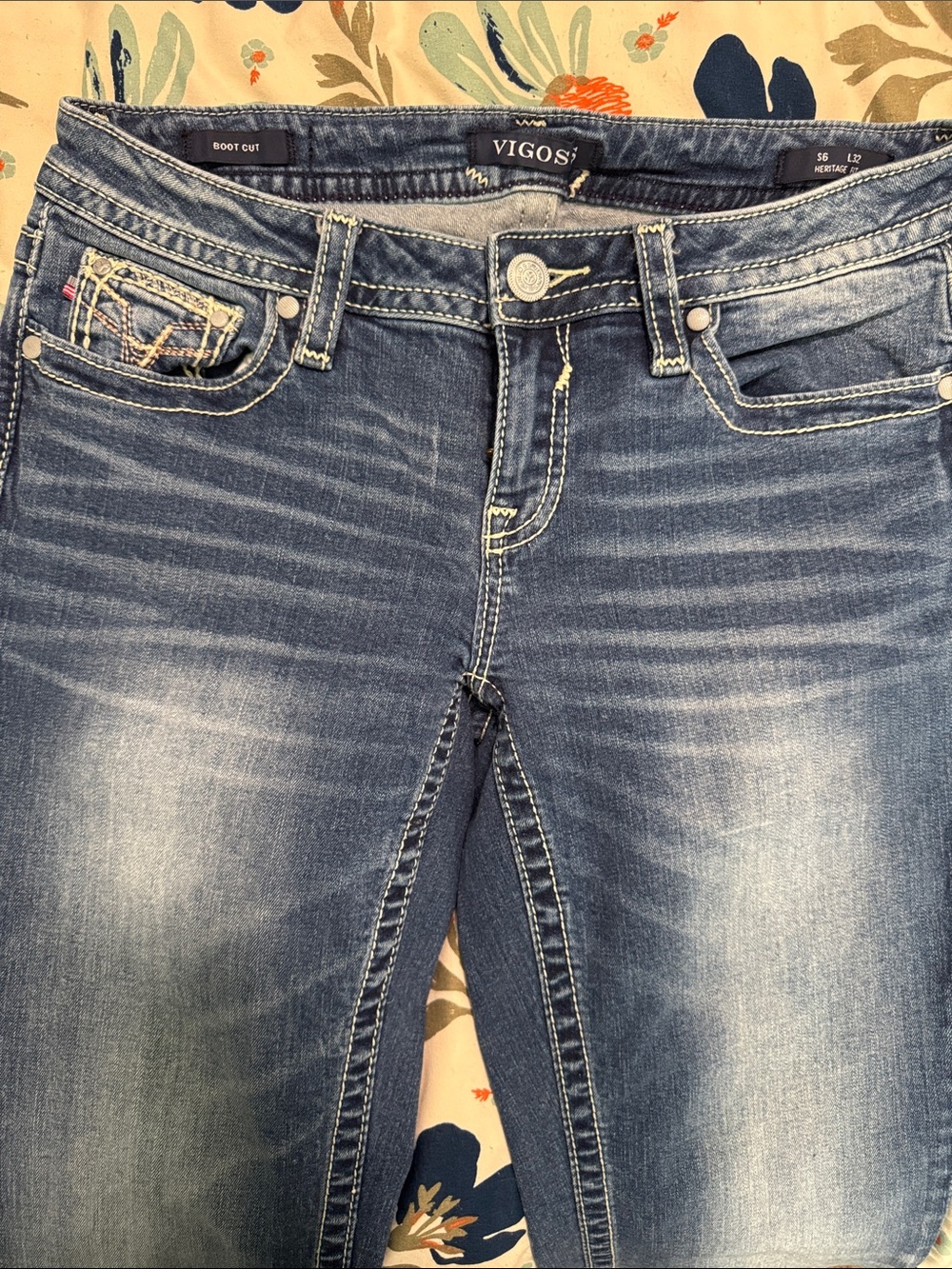 Vigoss -Blue Boot Cut Jeans